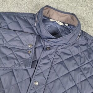 Peter Millar Suffolk Jacket Mens XXL Navy Quilted Windproof Water Resist MF24Z02
